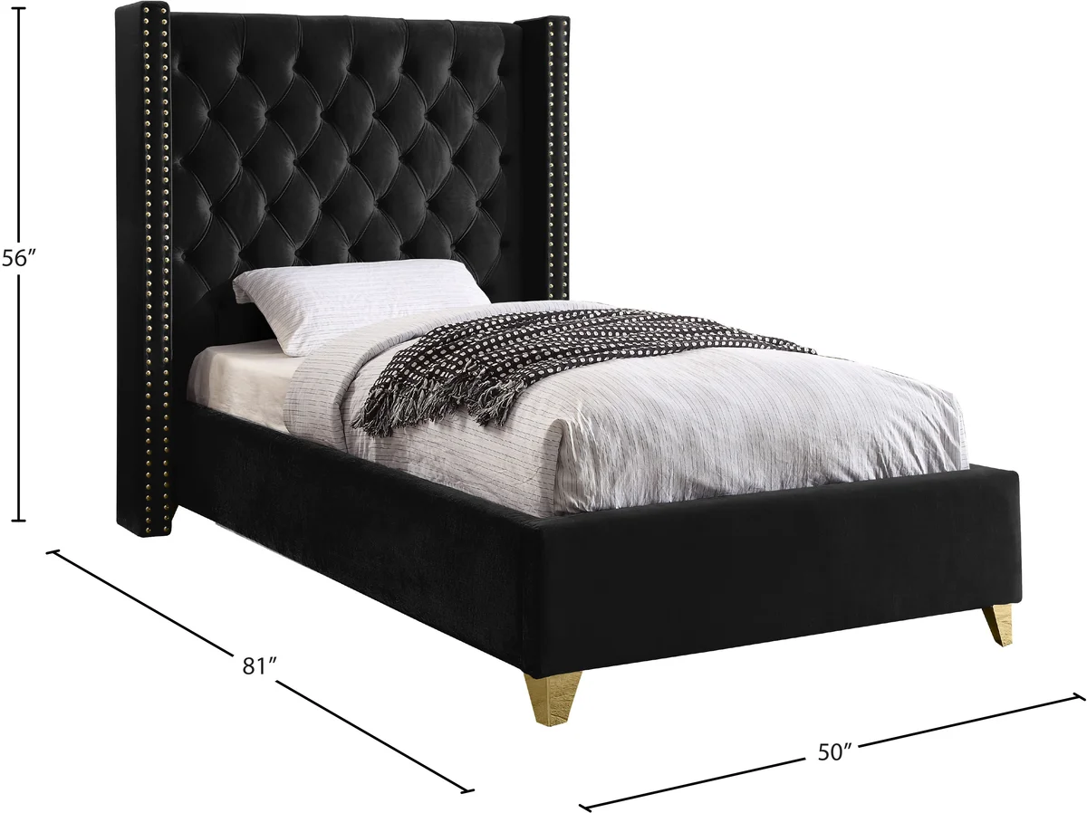 Barolo - Twin Bed - Black