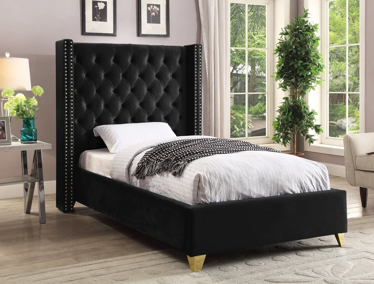 Barolo - Twin Bed - Black - View 2