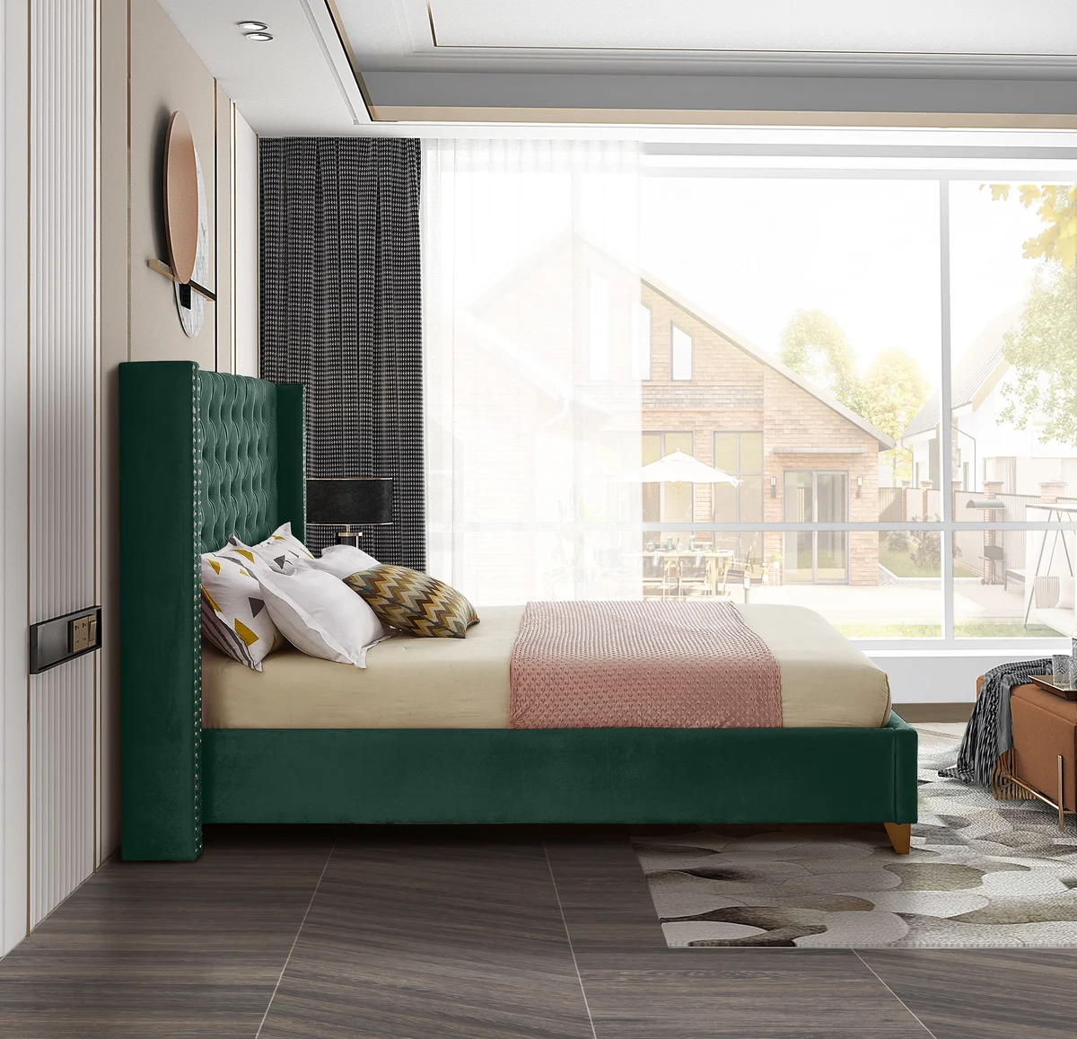 Barolo - Queen Bed - Green