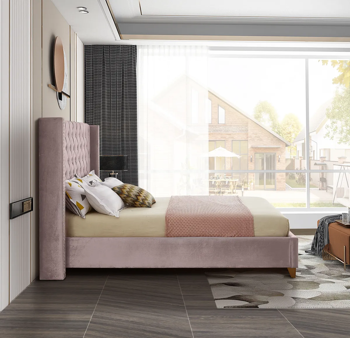 Barolo - King Bed - Pink