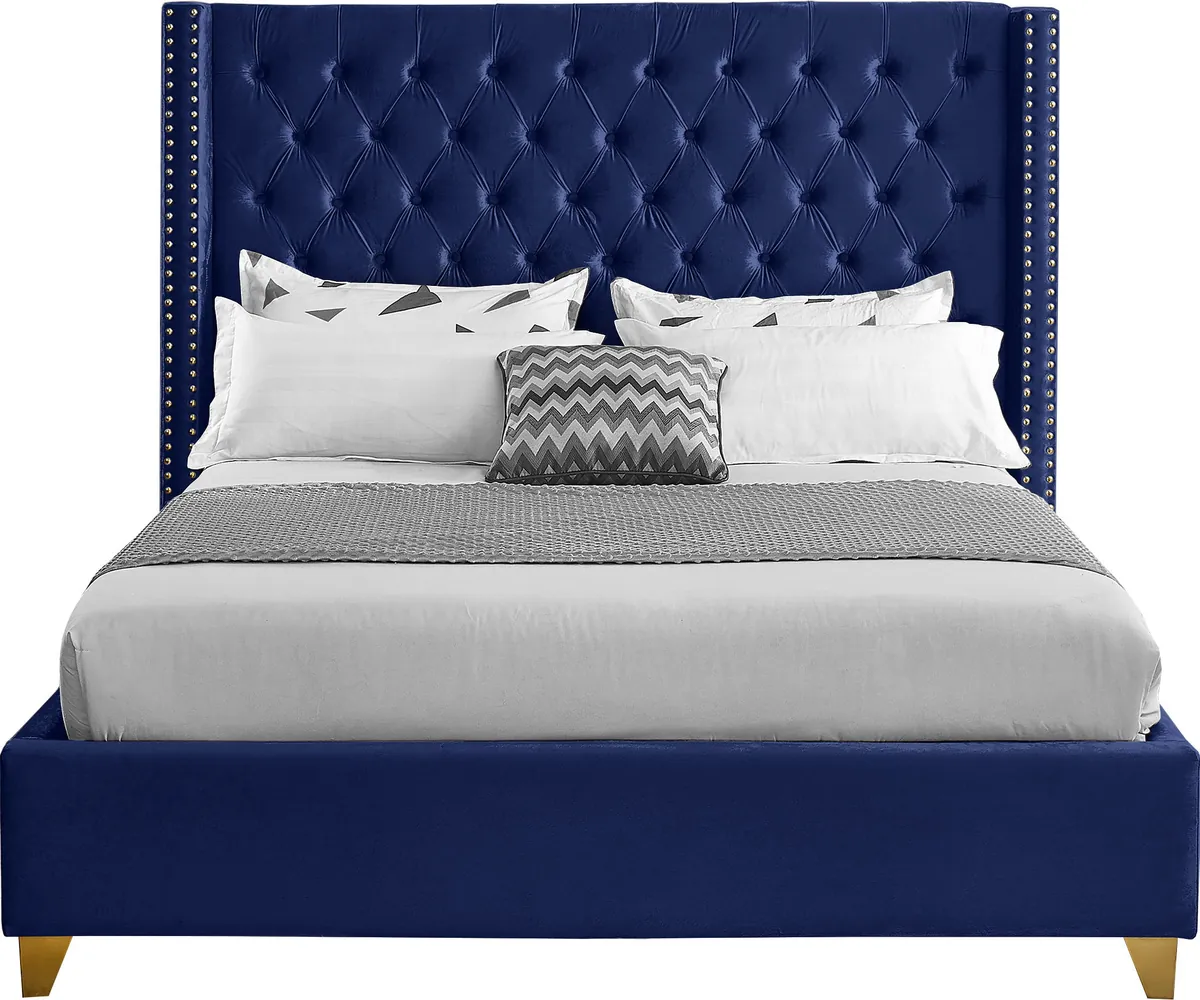 Barolo - King Bed - Navy