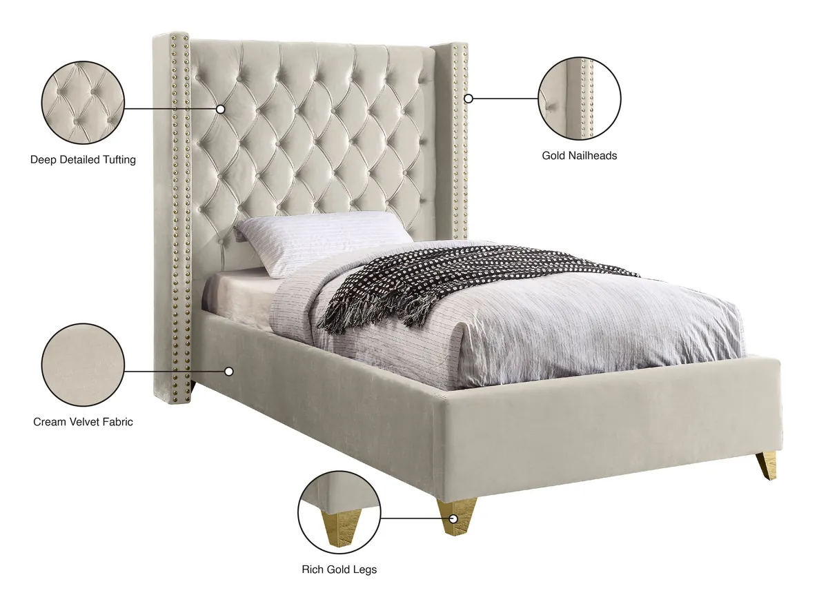 Barolo - Twin Bed - Cream