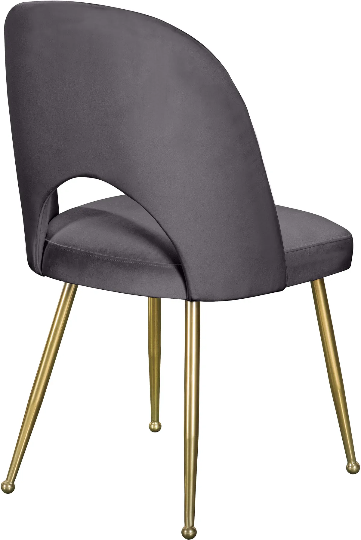 Logan - Velvet Dining Chair (Set of 2) - Gray
