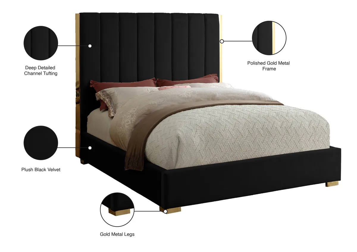 Becca - Full Bed - Black