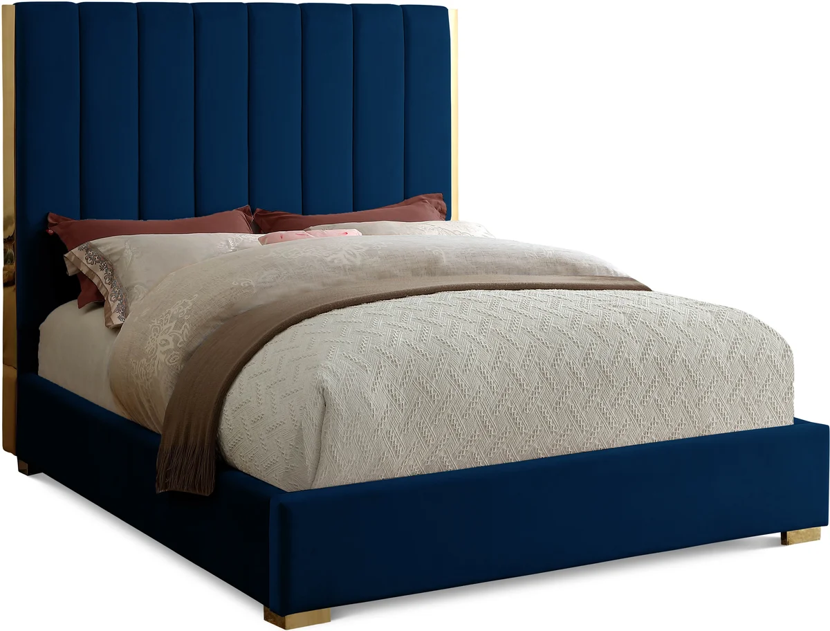 Becca - Full Bed - Navy
