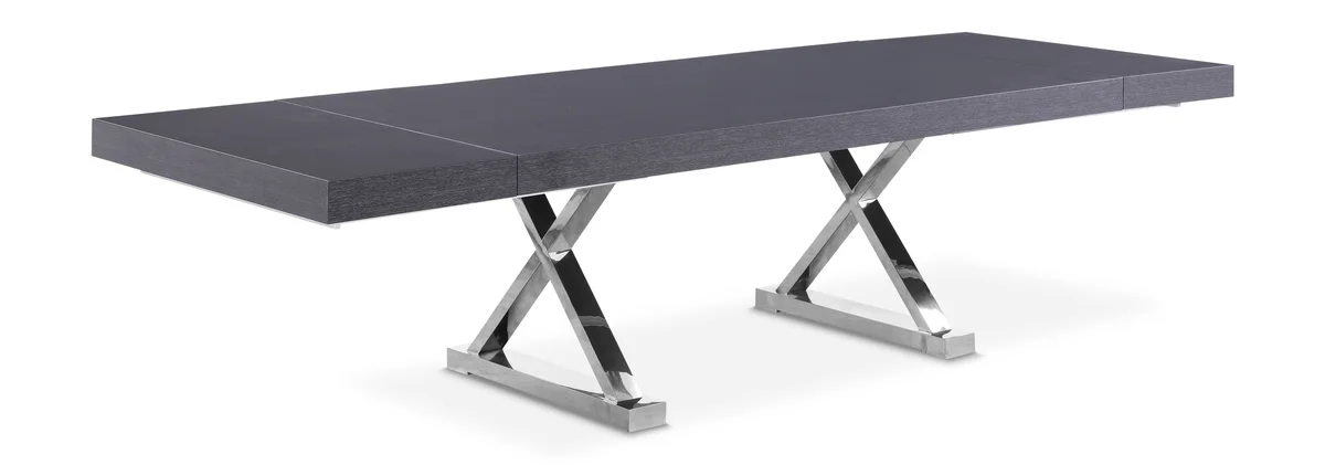 Excel - Extendable Dining Table - Rich Gray Oak - Wood