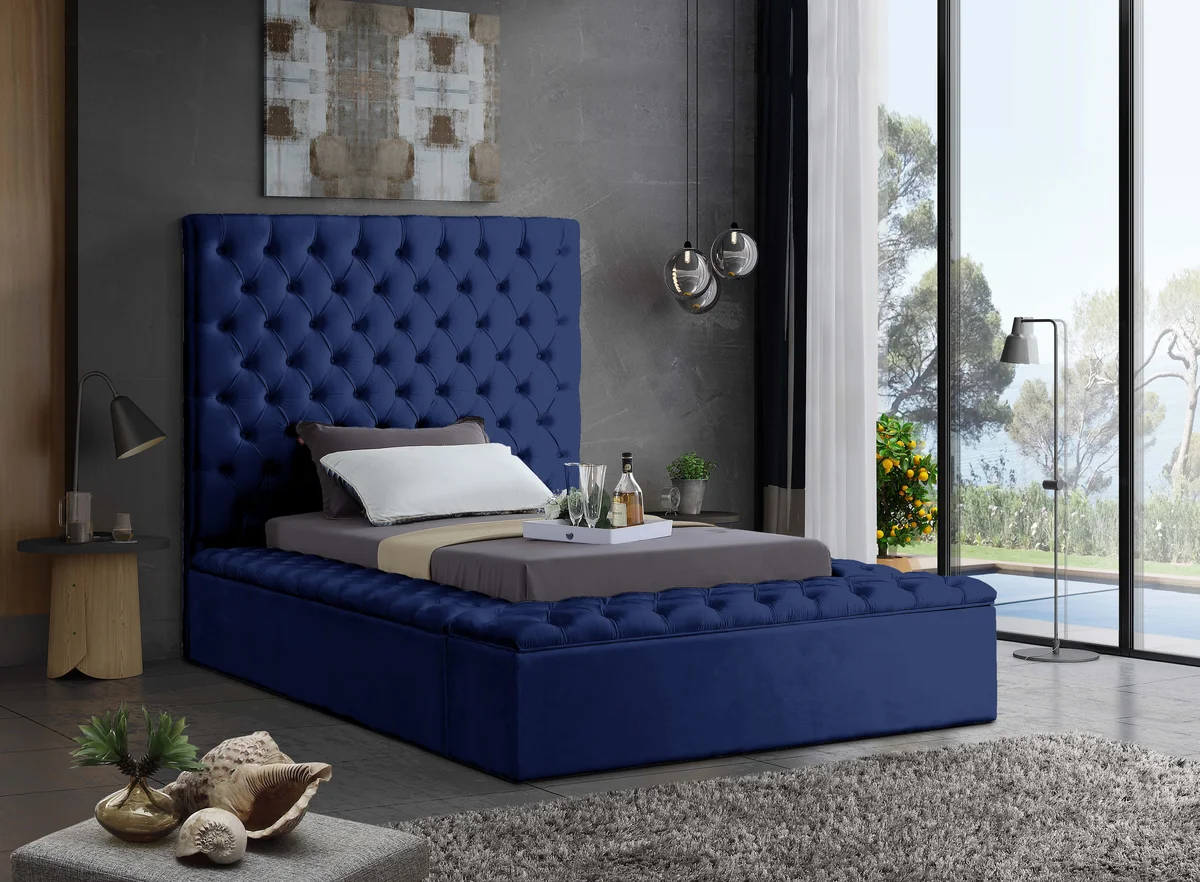 Bliss - Twin Bed - Navy