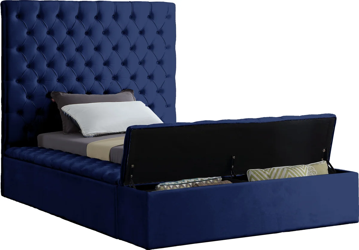 Bliss - Twin Bed - Navy - View 2