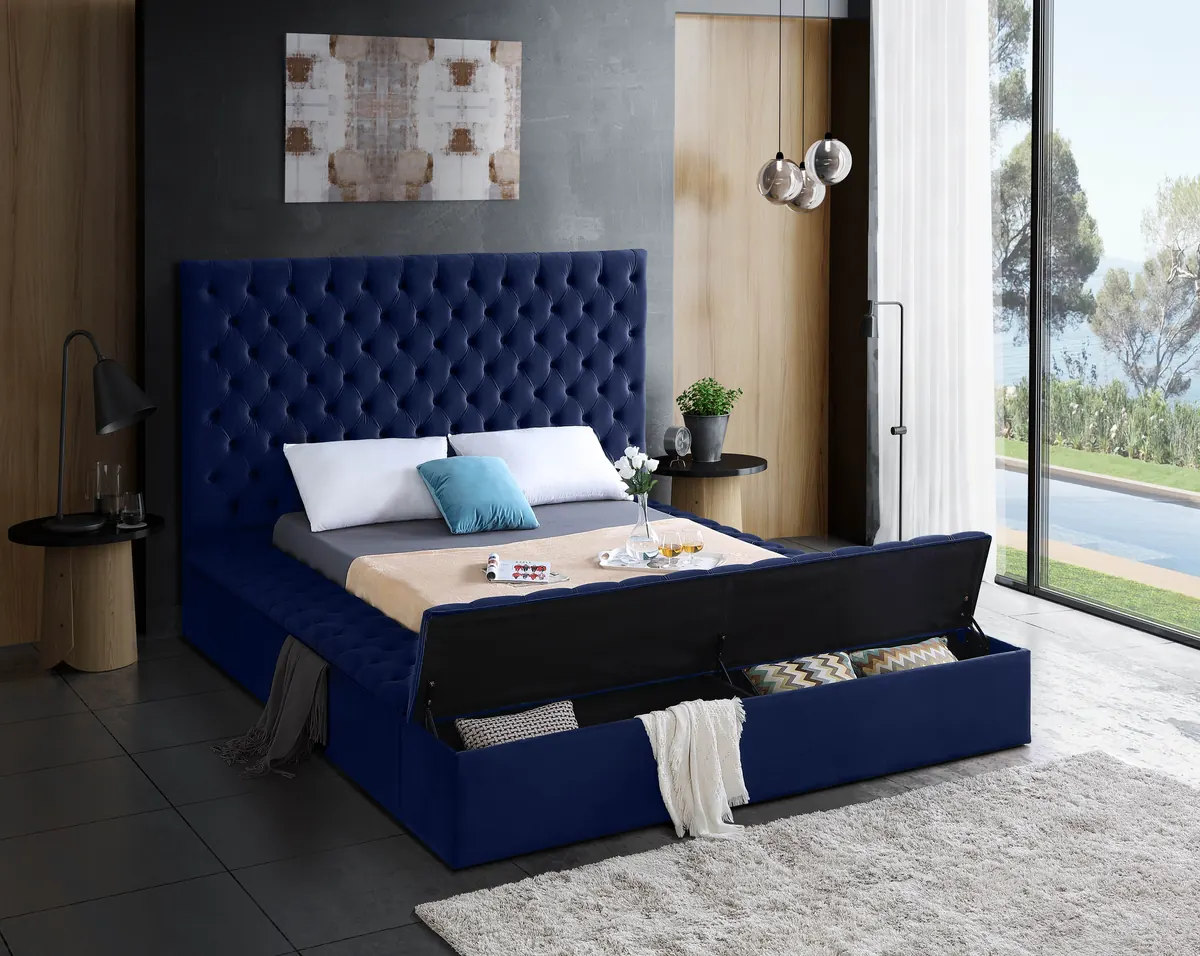 Bliss - Queen Bed - Navy