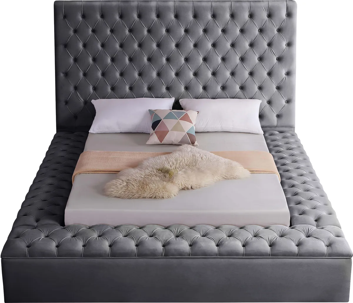 Bliss - King Bed - Gray
