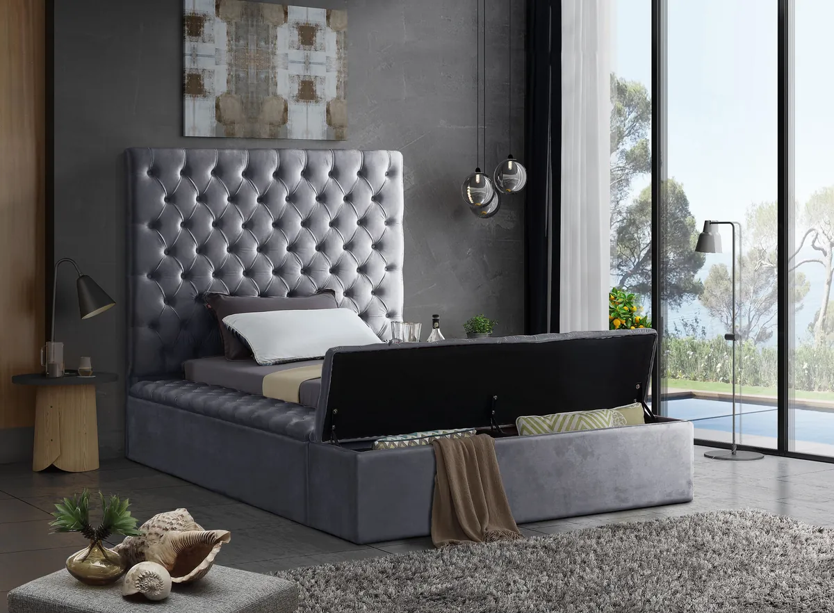 Bliss - Twin Bed - Gray
