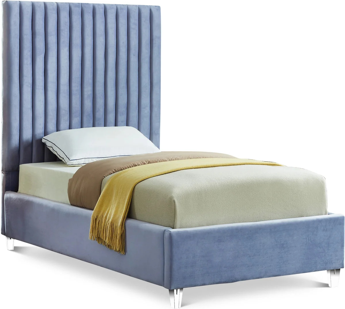 Candace - Twin Bed - Sky Blue
