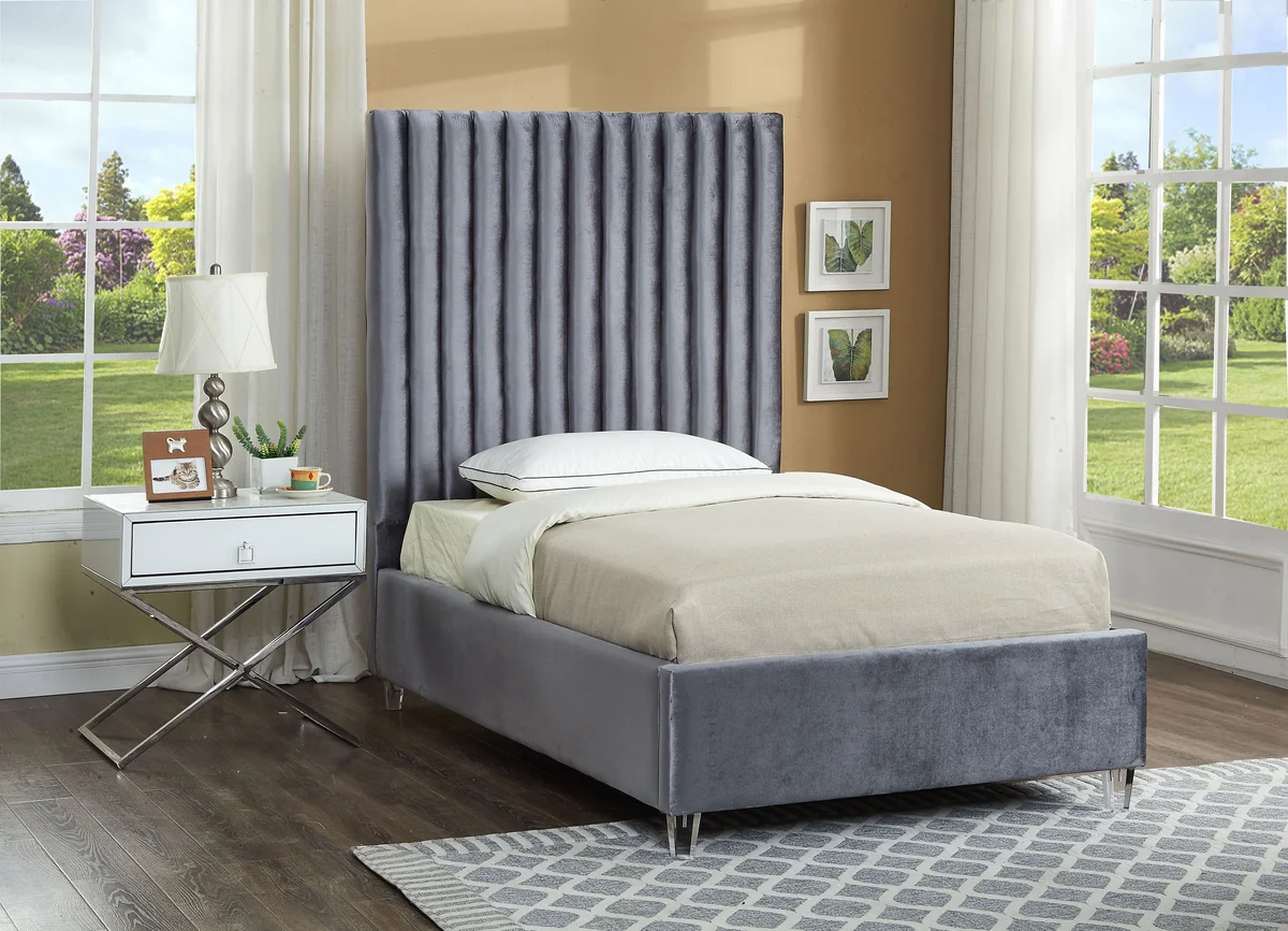 Candace - Twin Bed - Gray - View 2