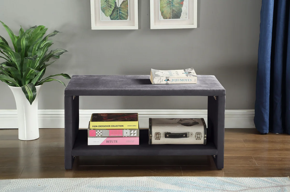 Cleo - Night Stand - Gray