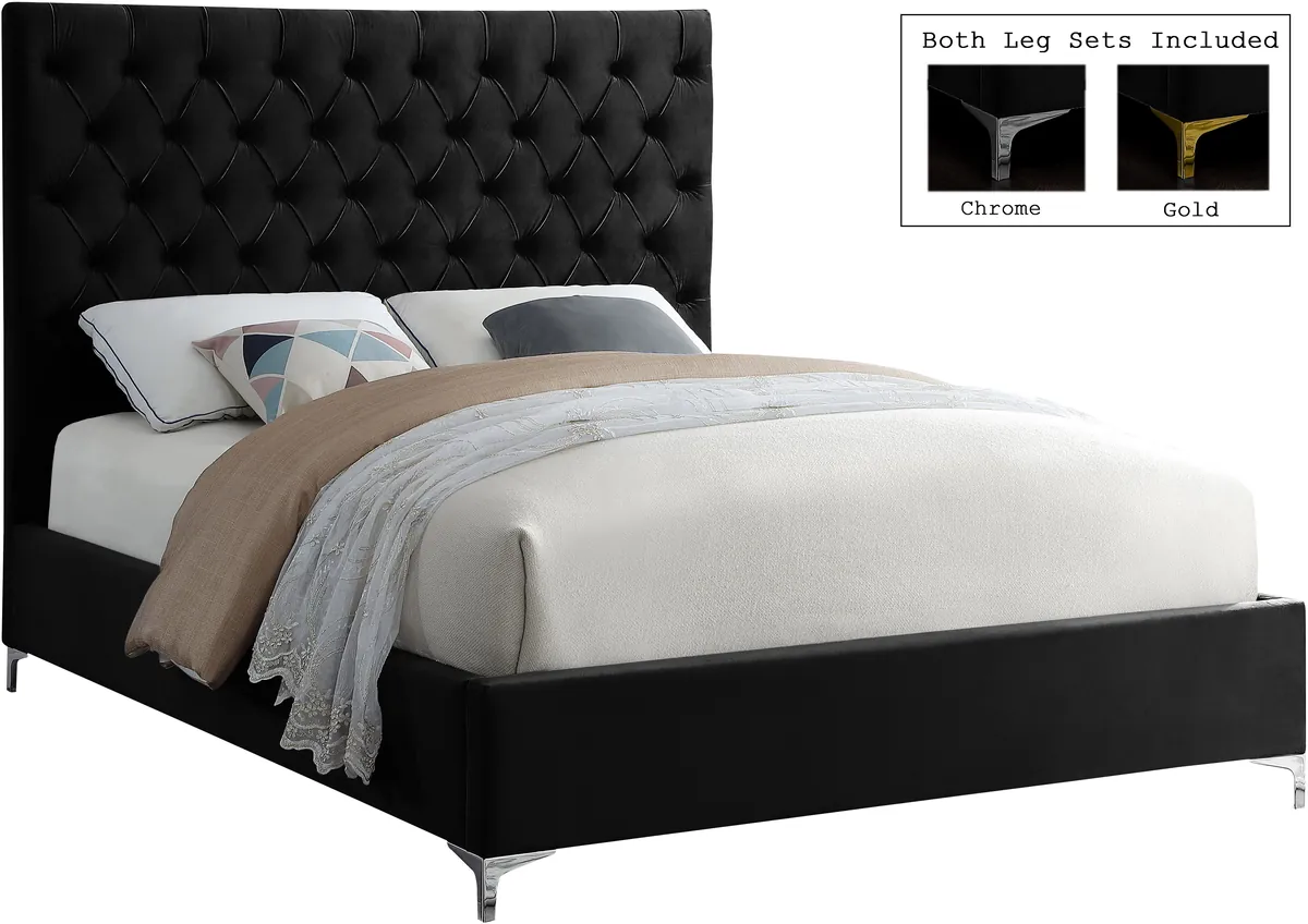 Cruz - King Bed - Black - View 2