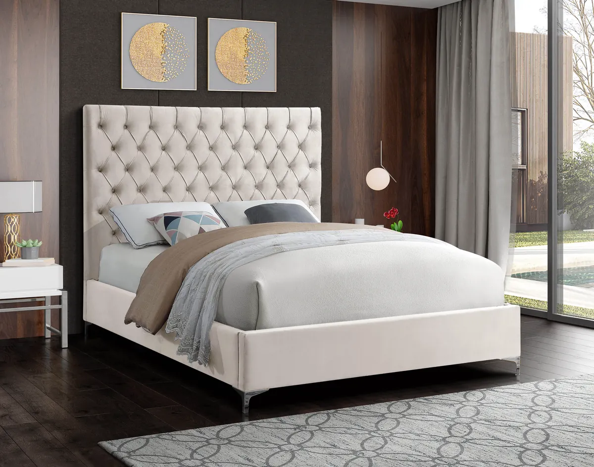 Cruz - Queen Bed - Cream