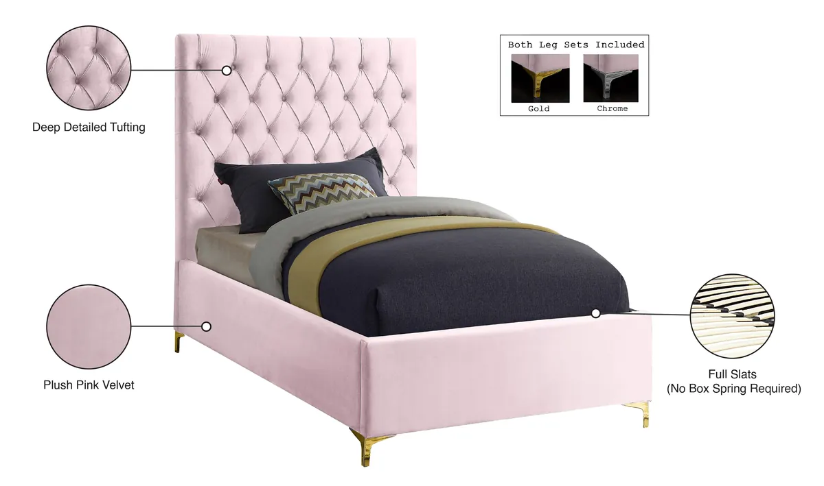 Cruz - Twin Bed - Pink
