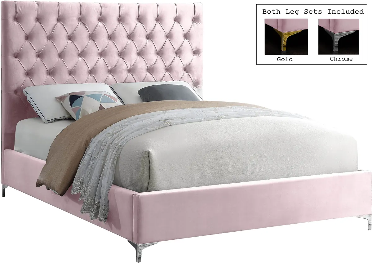 Cruz - King Bed - Pink - View 2