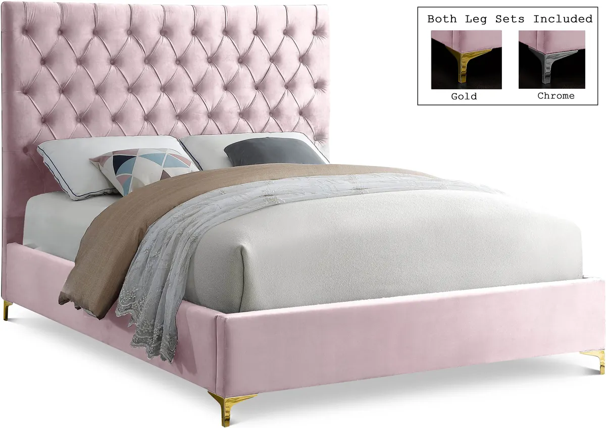 Cruz - King Bed - Pink