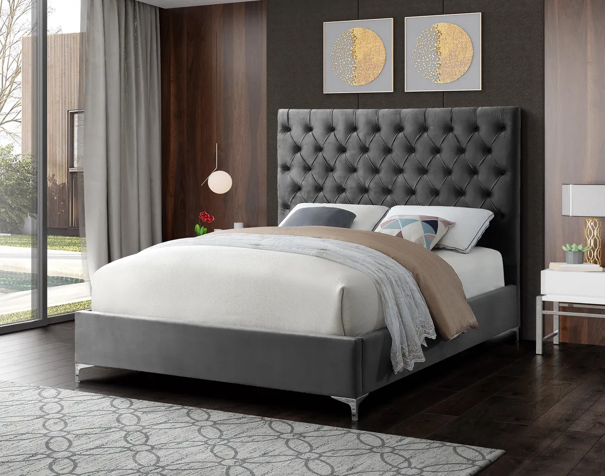Cruz - Queen Bed - Gray