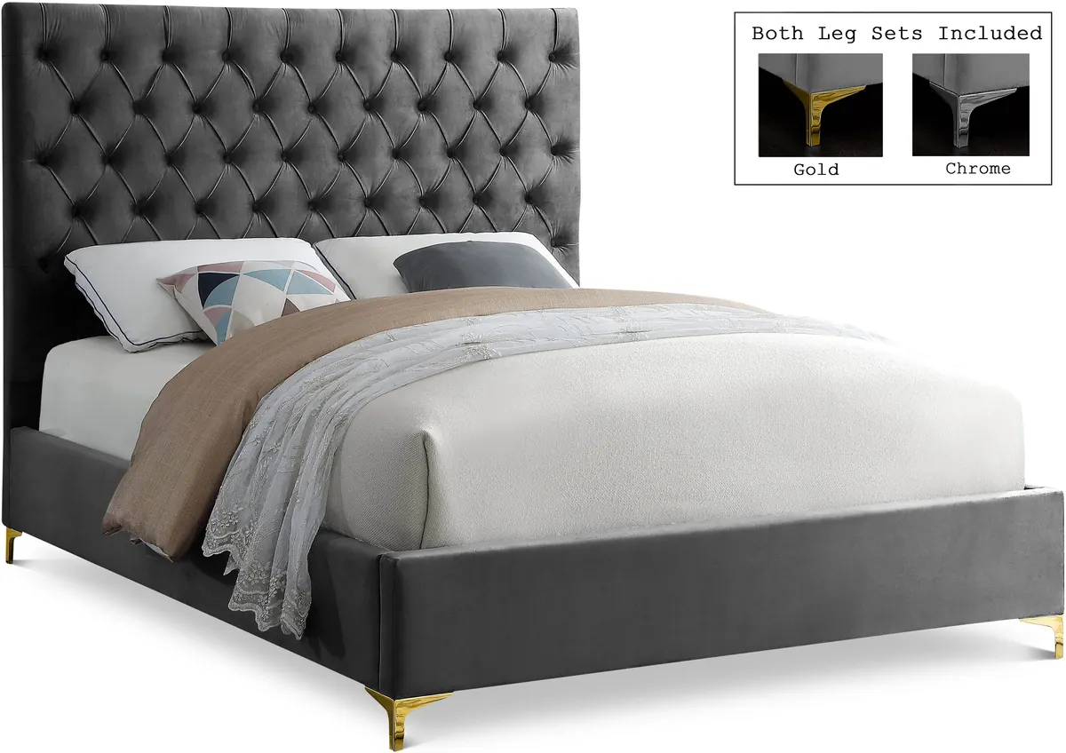 Cruz - Queen Bed - Gray