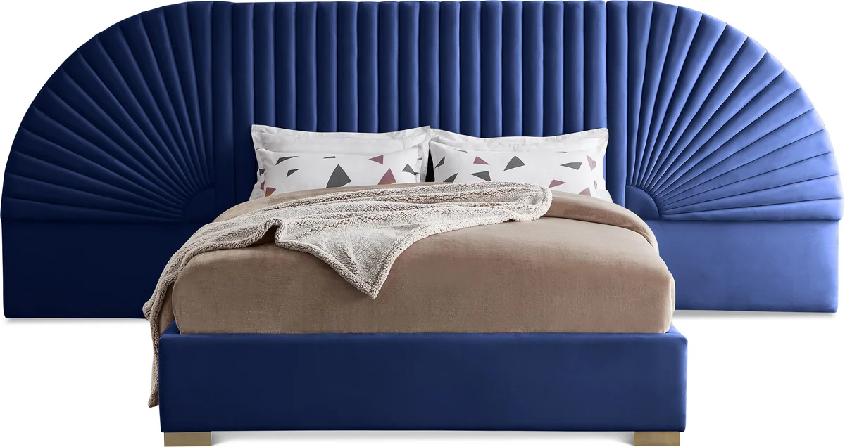 Cleo - King Bed - Navy