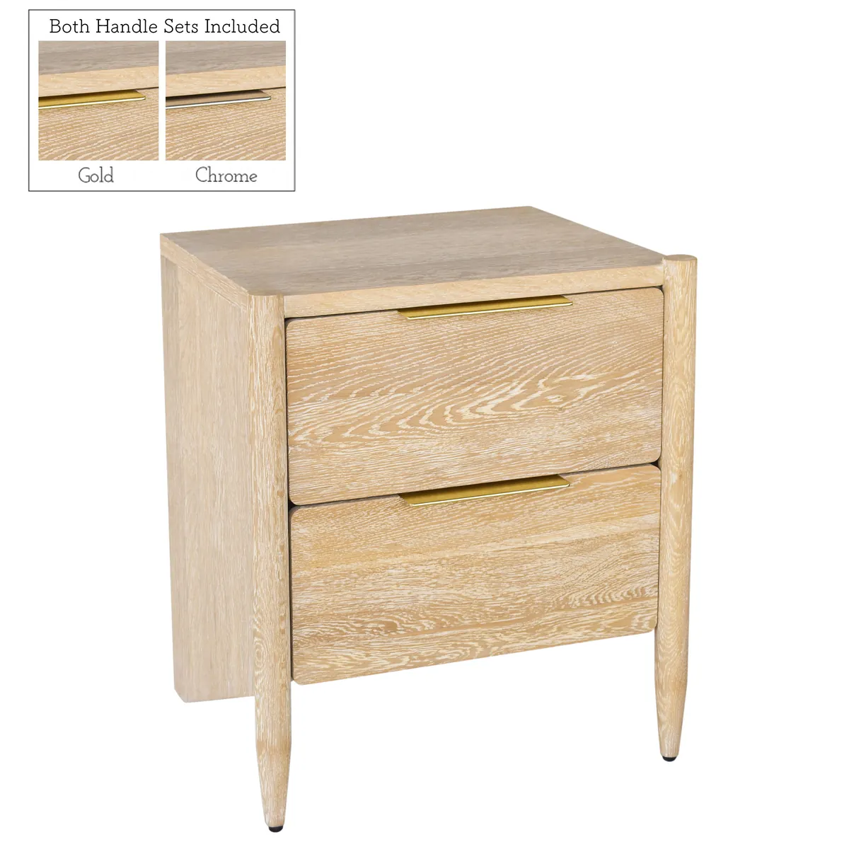 Oakwood - Night Stand - White Oak - View 2