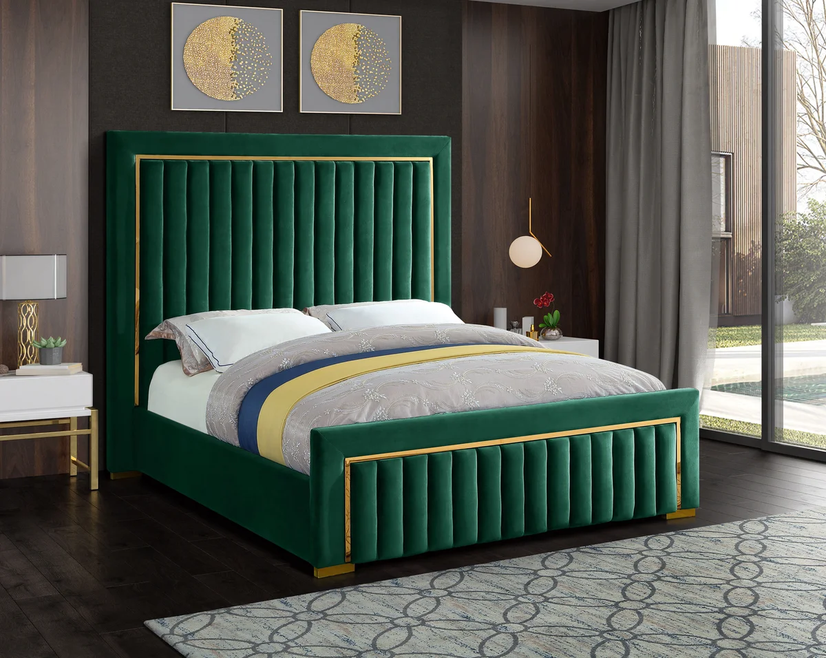 Dolce - King Bed - Green - View 2