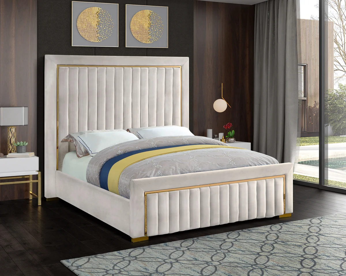 Dolce - King Bed - Cream - View 2