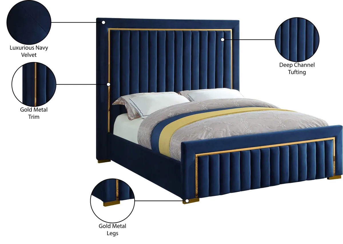 Dolce - King Bed - Navy