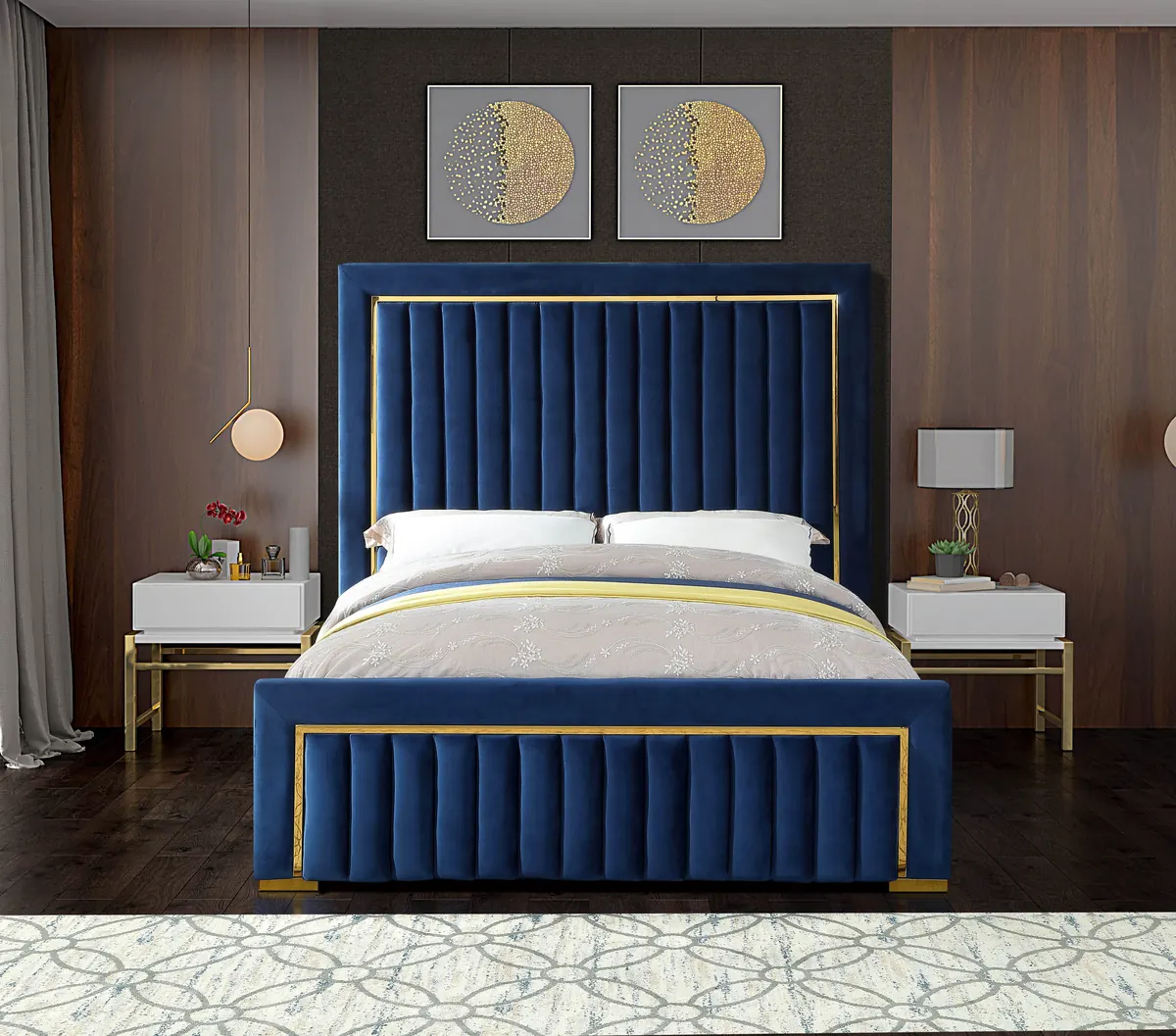 Dolce - King Bed - Navy