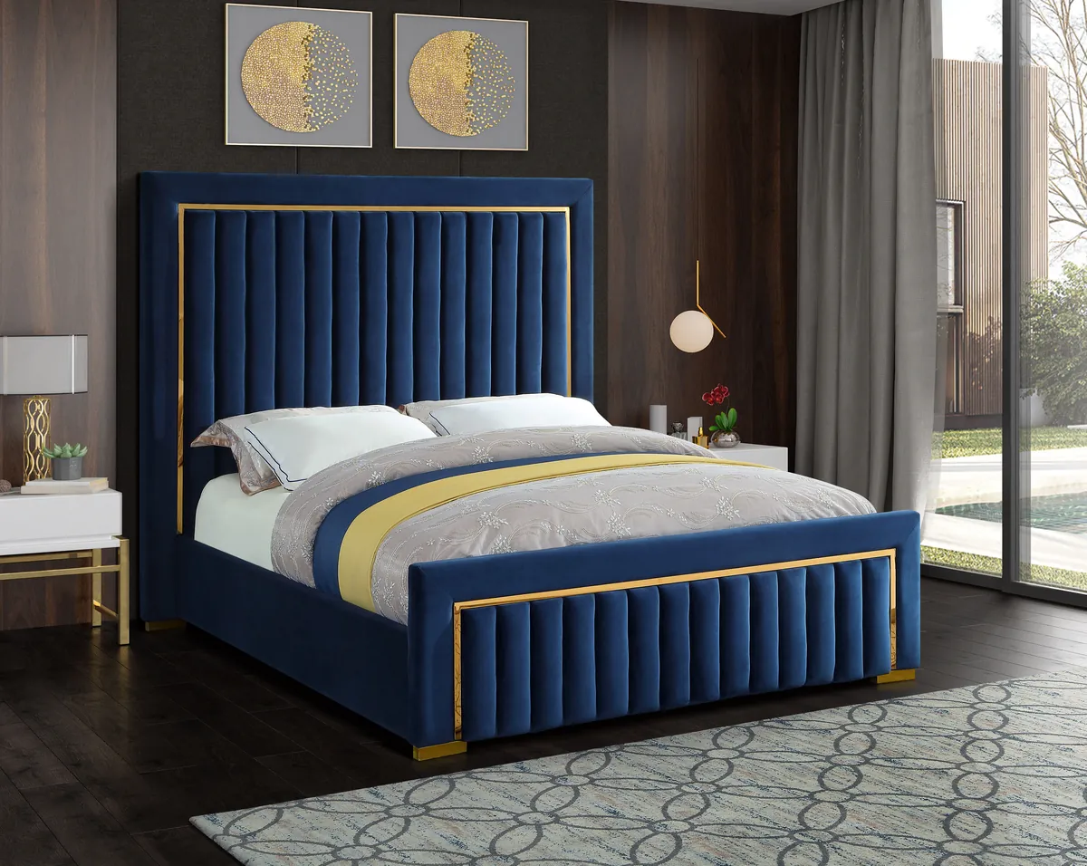 Dolce - King Bed - Navy - View 2