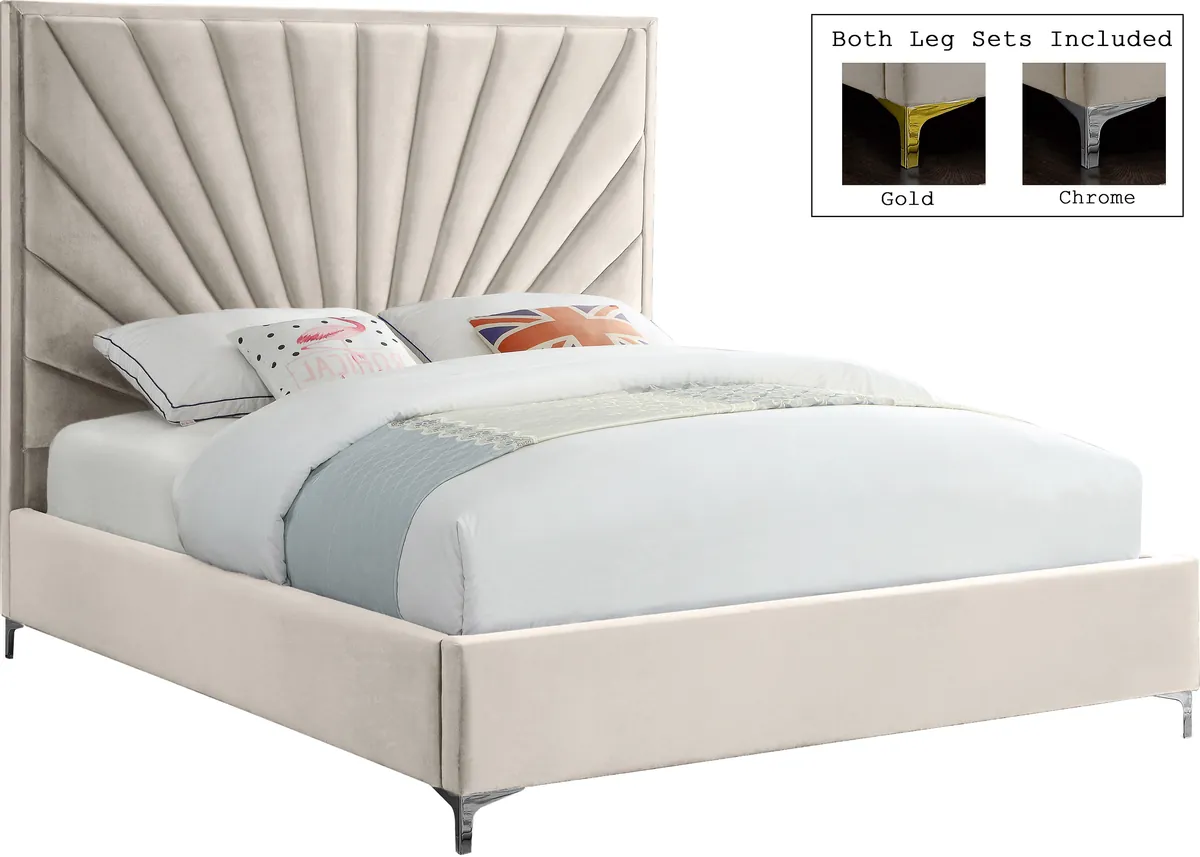 Eclipse - King Bed - Cream - View 2