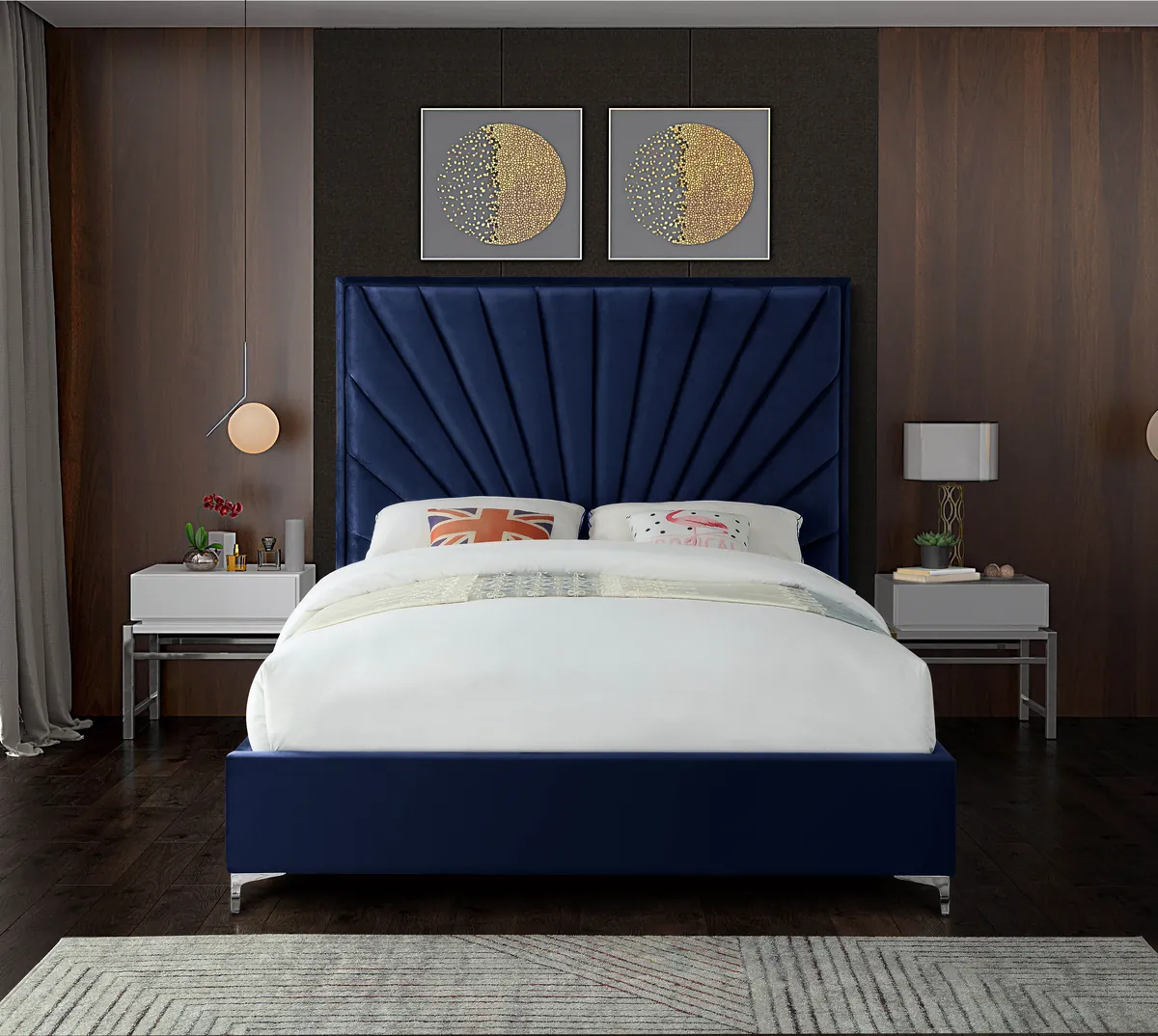 Eclipse - Queen Bed - Navy