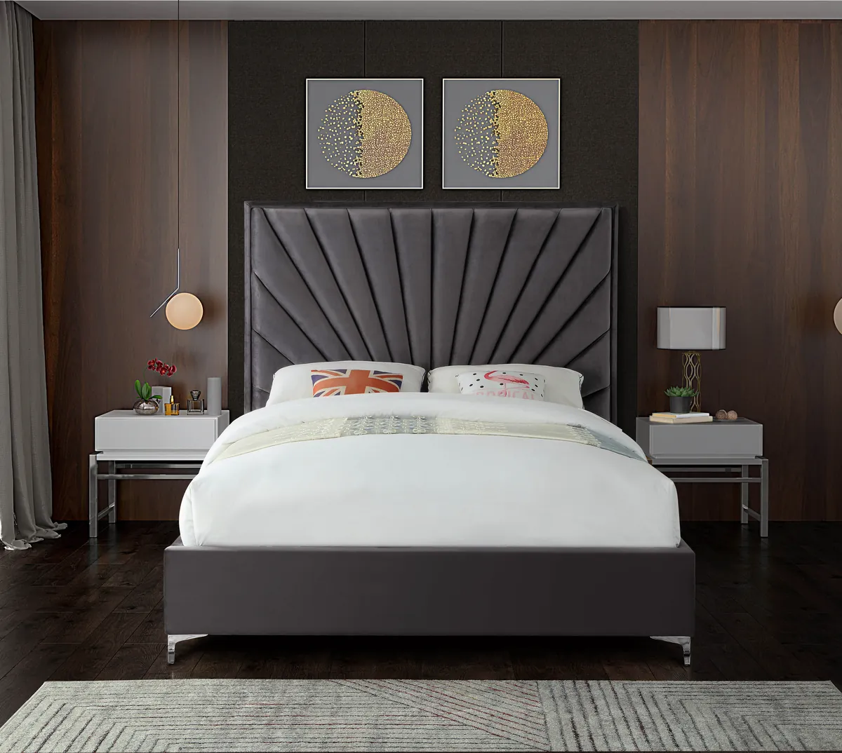 Eclipse - King Bed - Gray