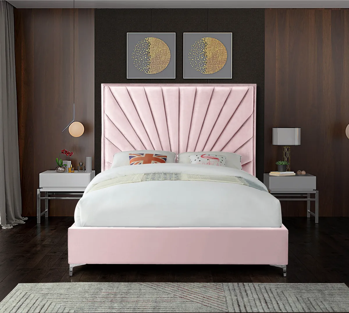 Eclipse - King Bed - Pink