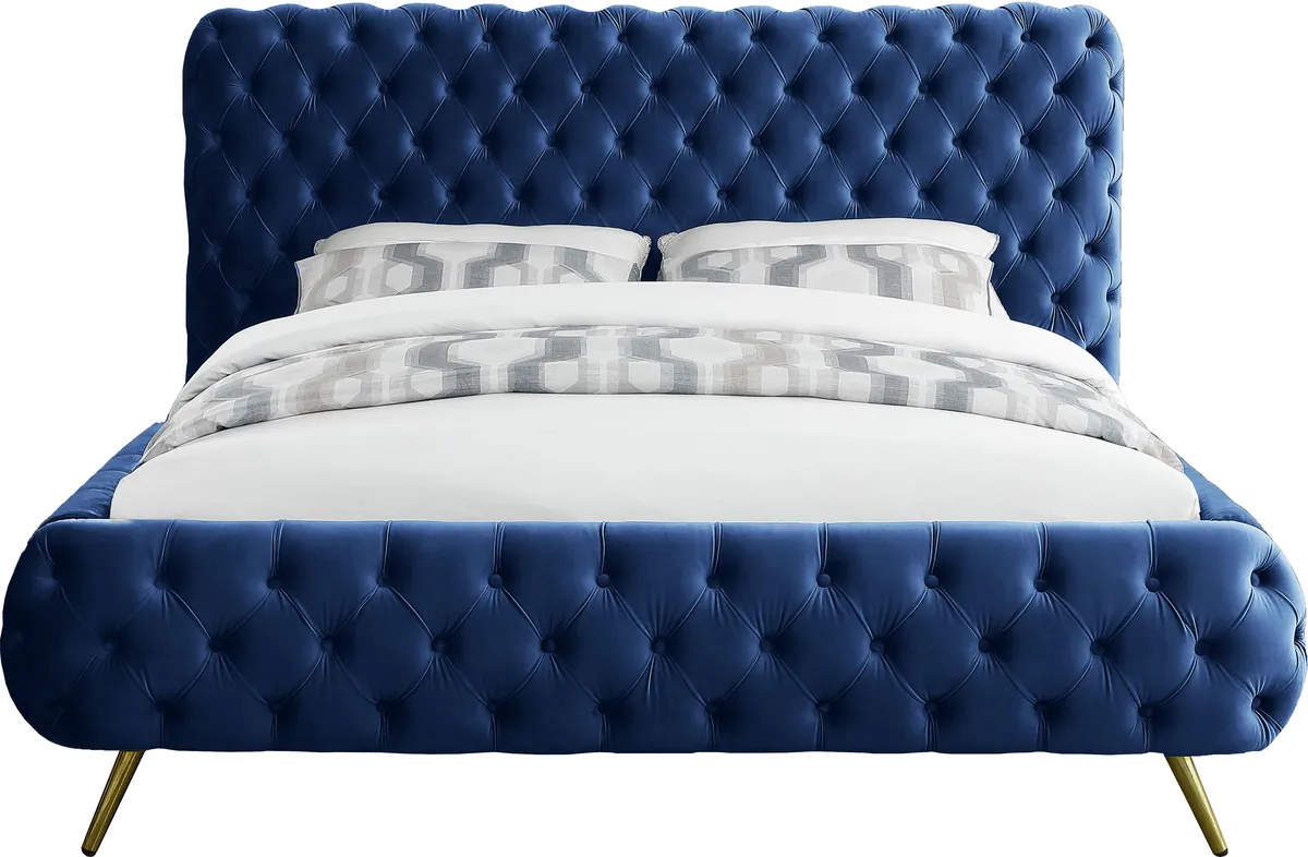 Delano - Queen Bed - Navy