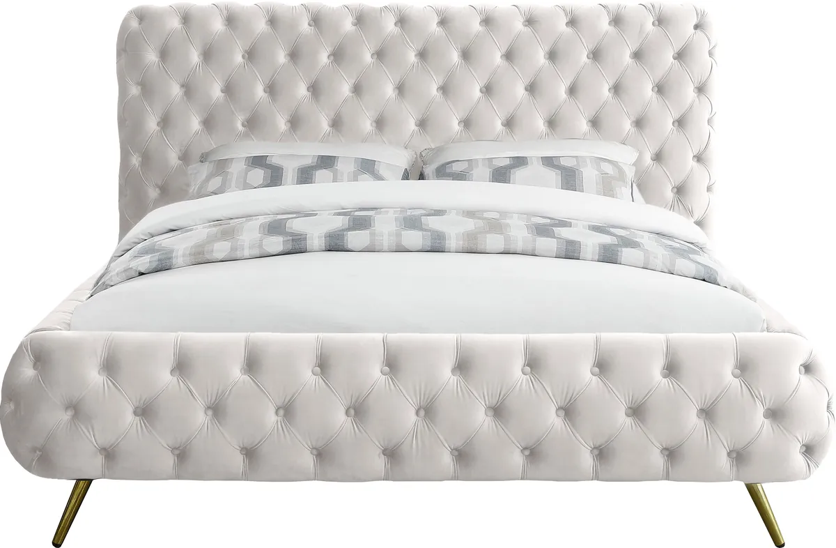 Delano - King Bed - Cream