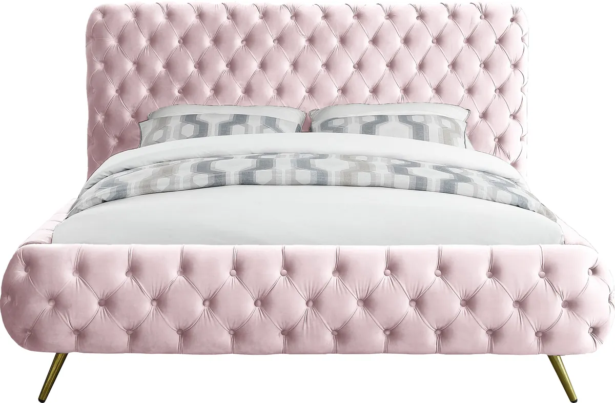 Delano - King Bed - Pink