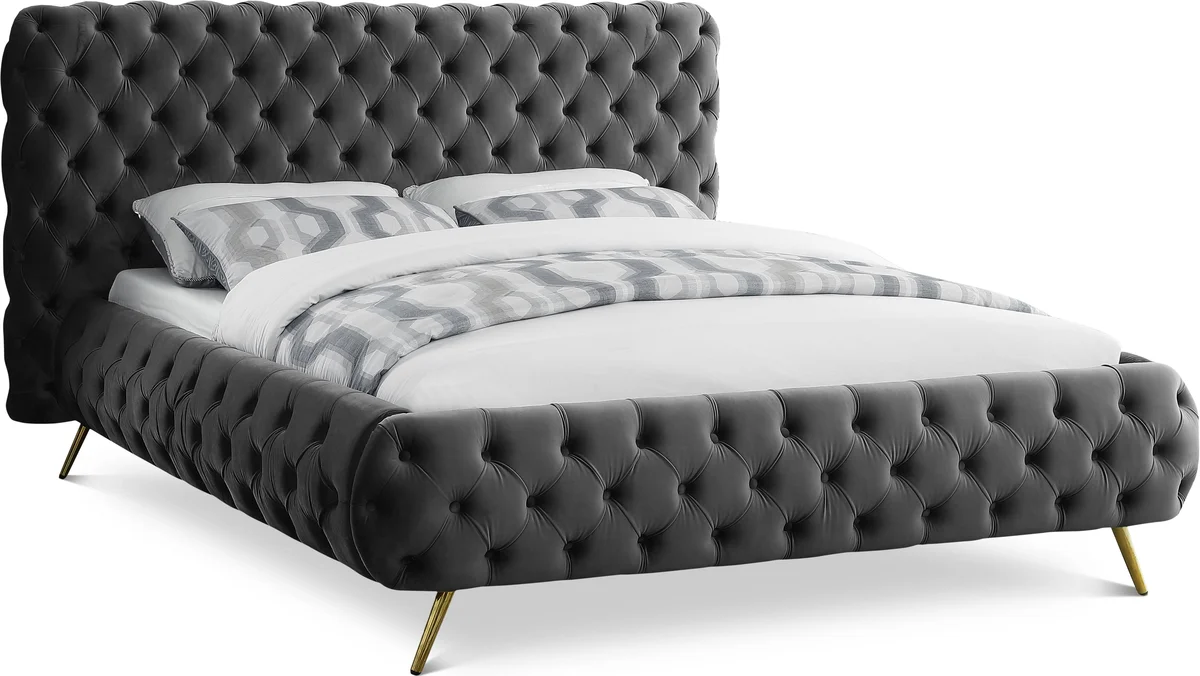 Delano - Queen Bed - Gray