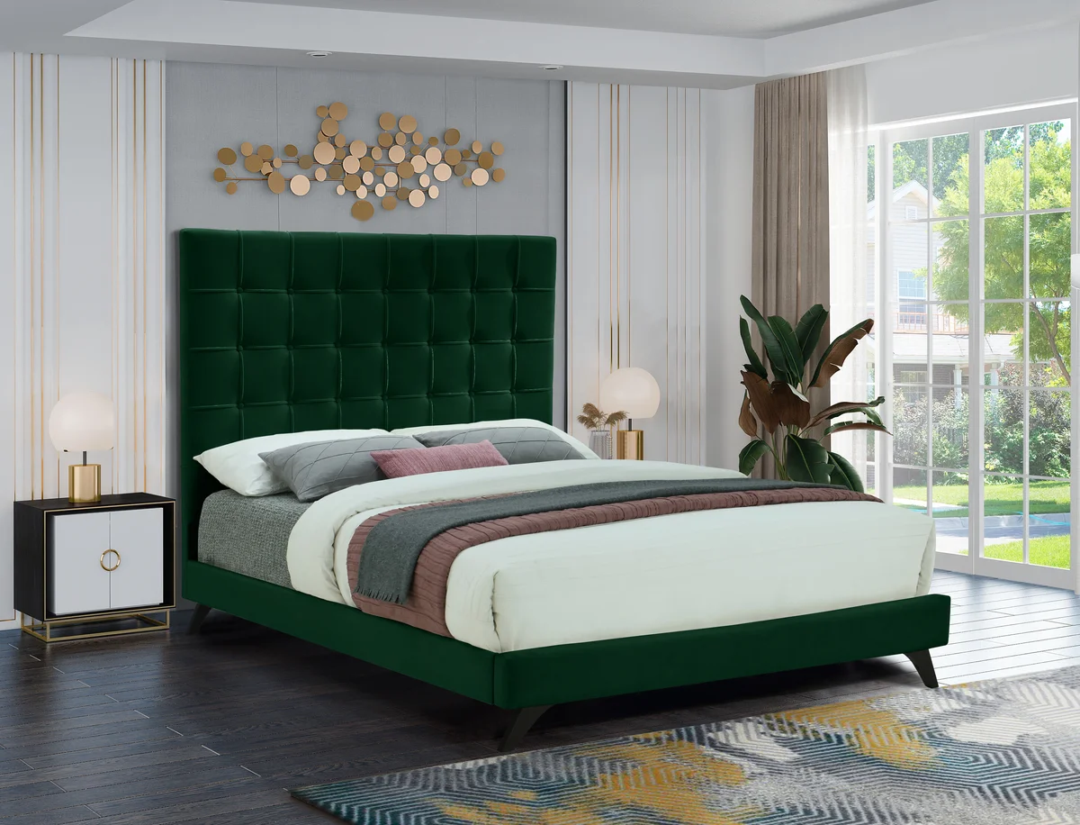 Elly - King Bed - Green - View 2