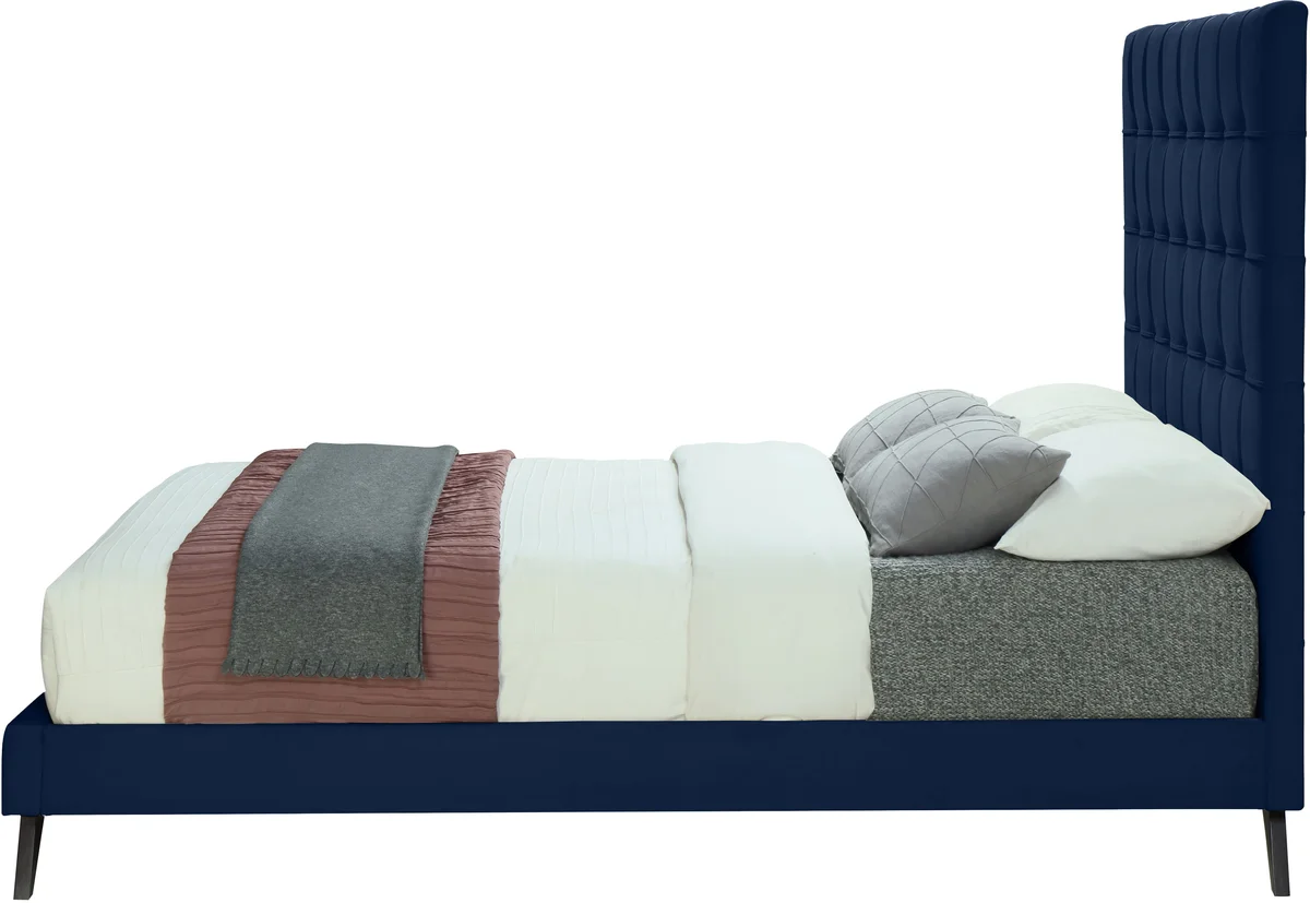 Elly - King Bed - Navy