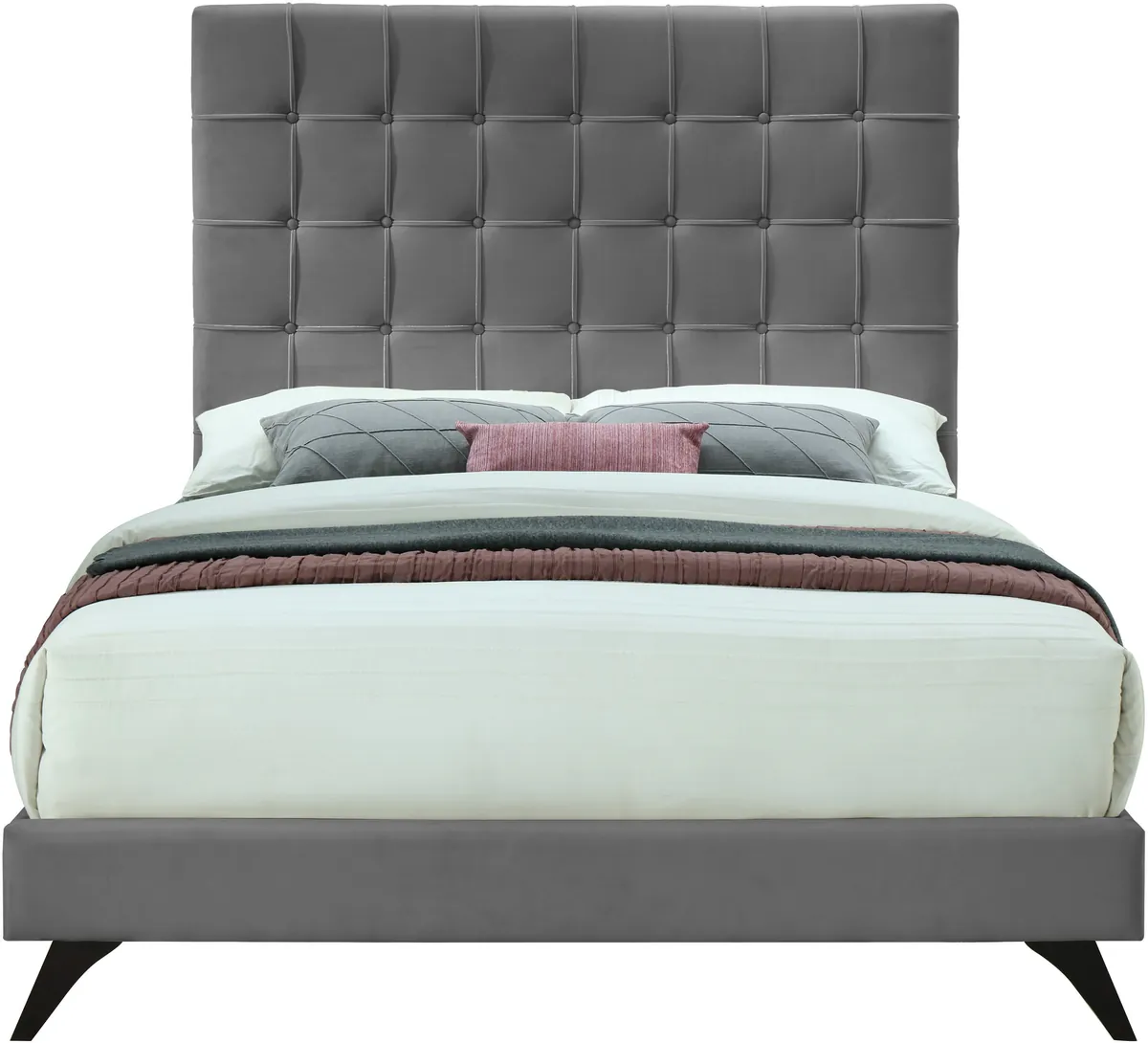 Elly - Queen Bed - Gray