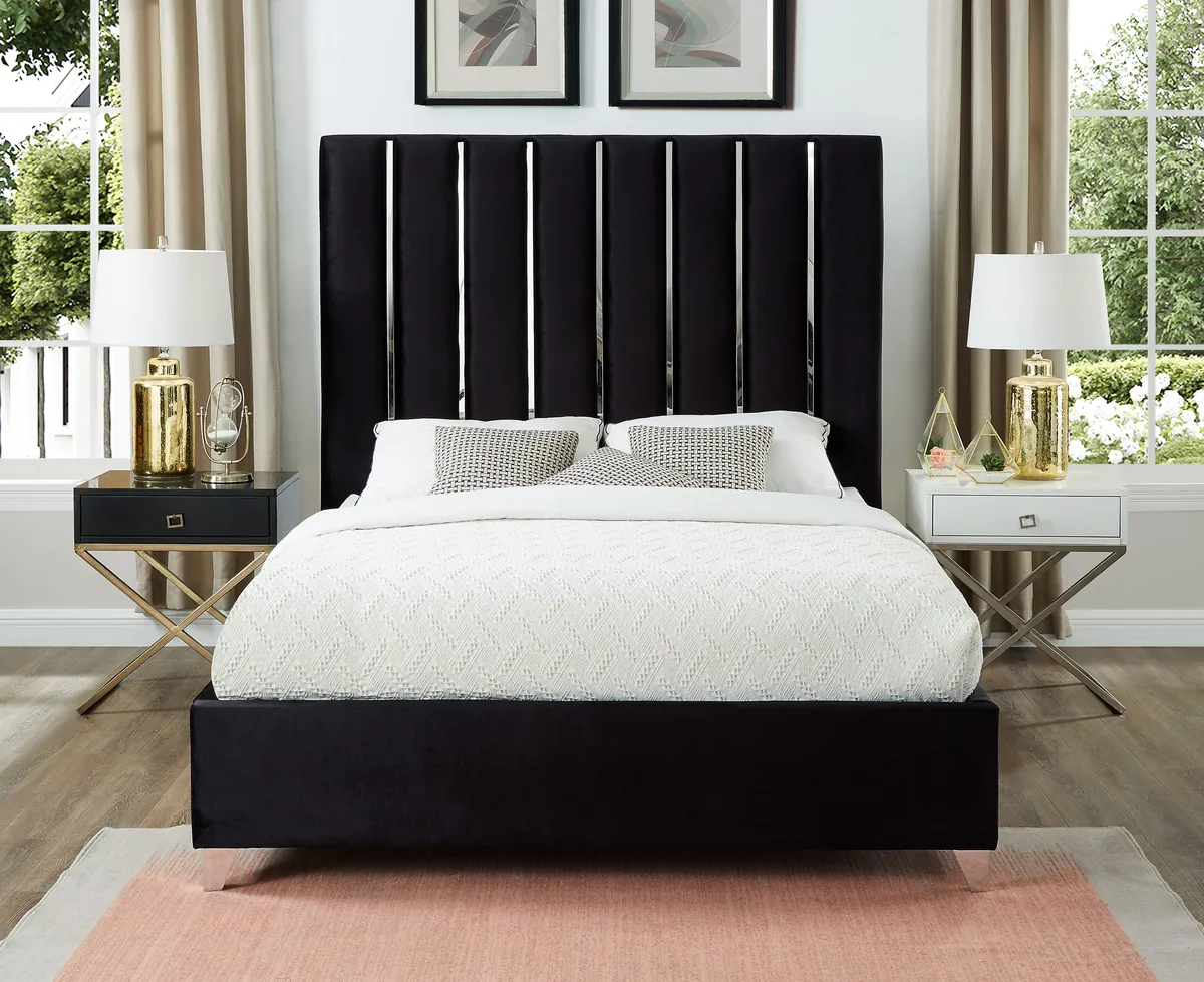 Enzo - King Bed - Black