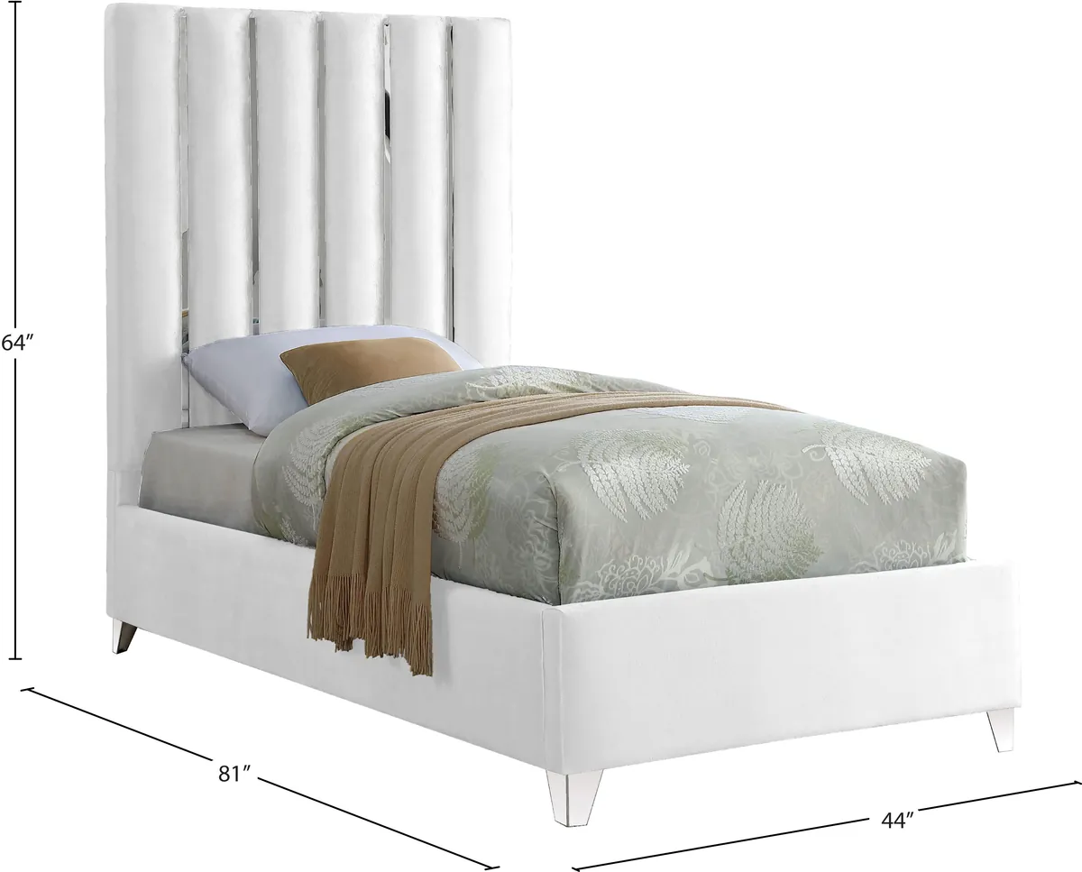 Enzo - Twin Bed - White
