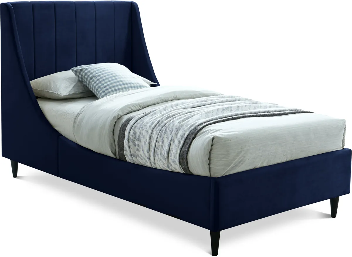 Eva - Twin Bed - Navy