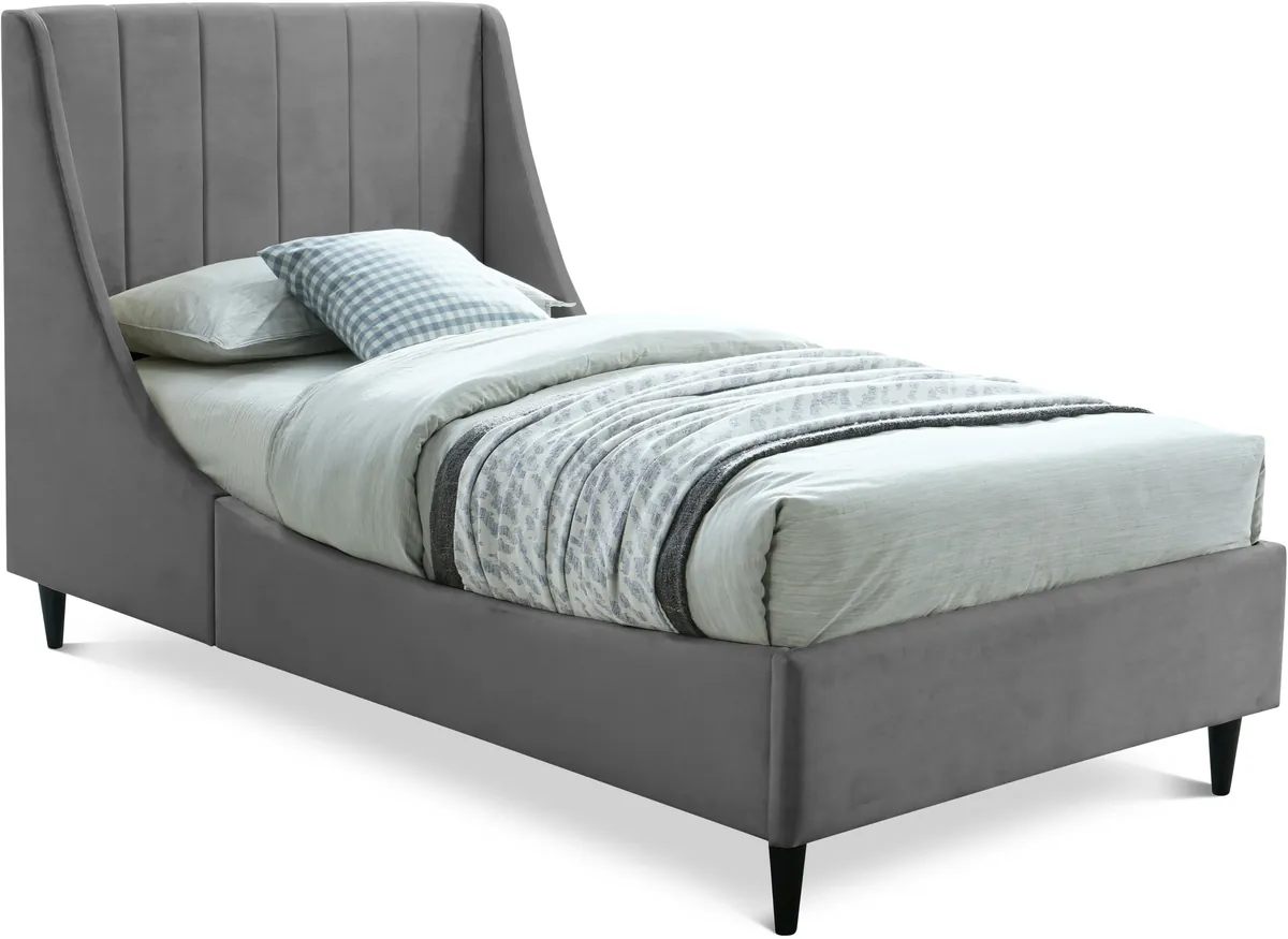 Eva - Twin Bed - Gray