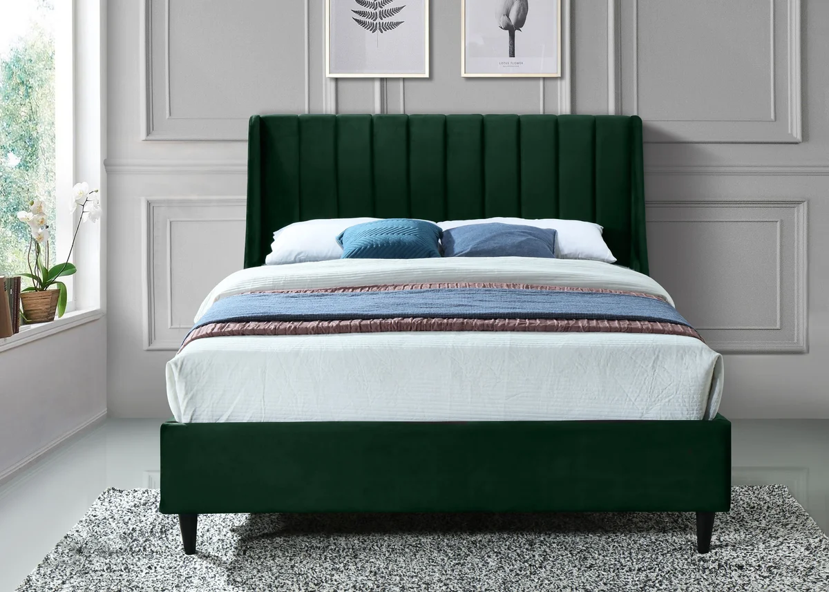 Eva - Queen Bed - Green