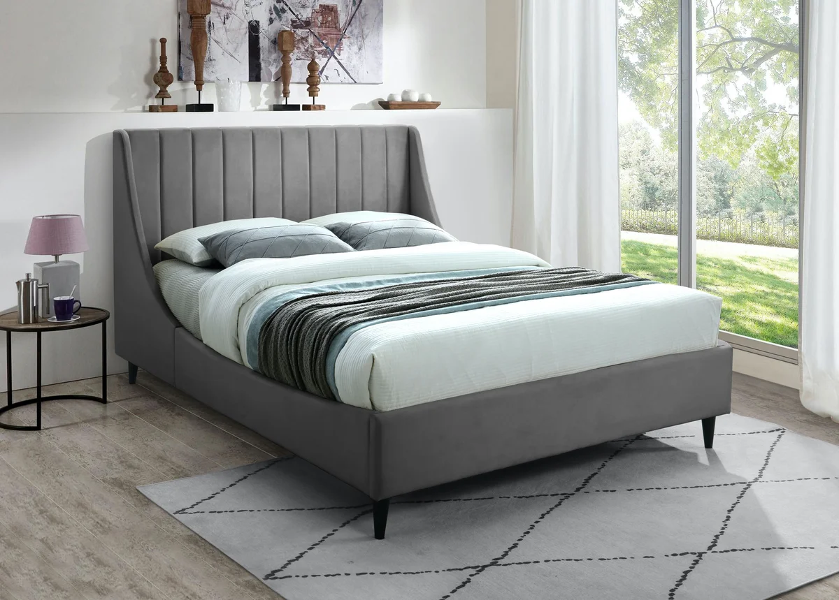 Eva - King Bed - Gray - View 2
