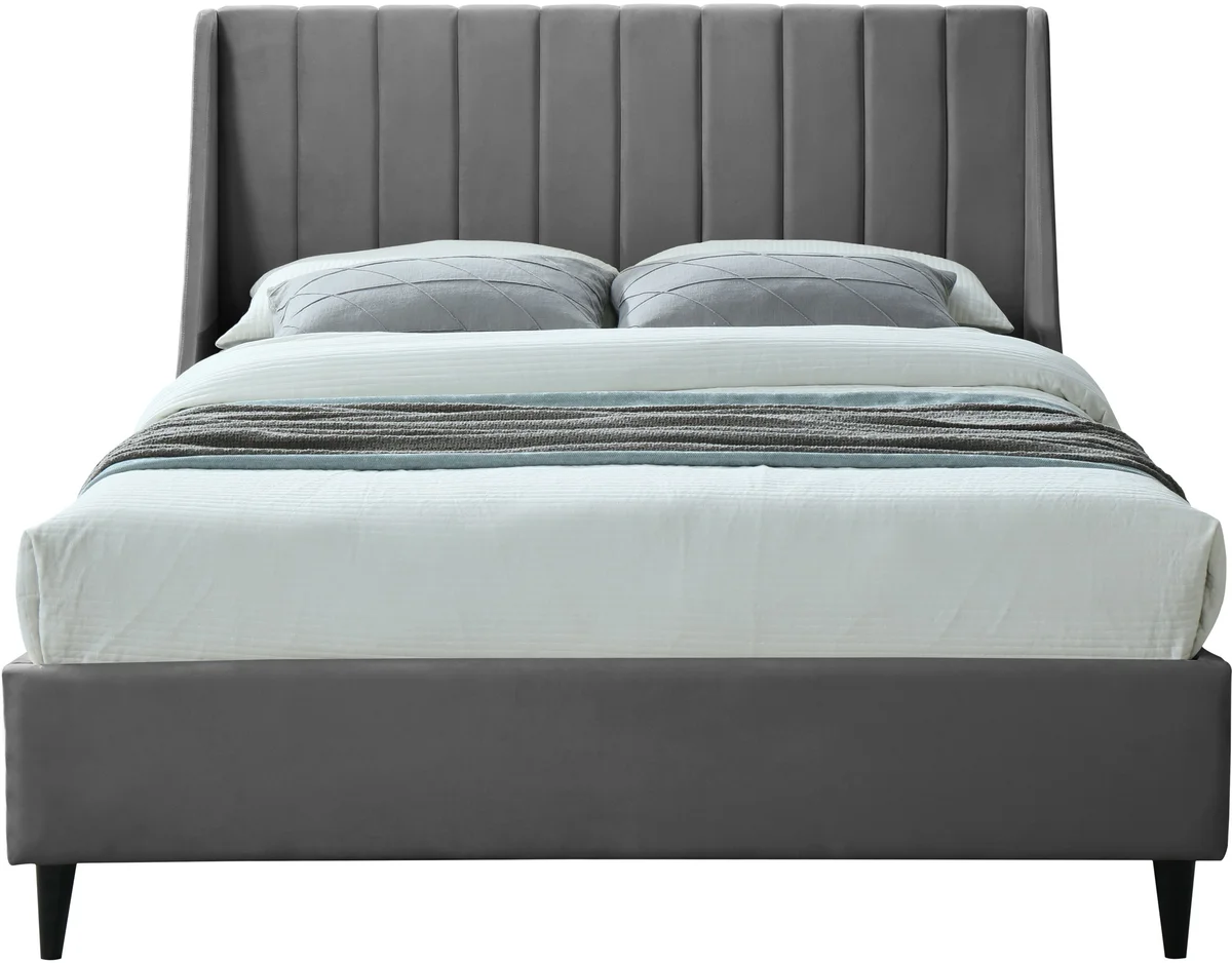 Eva - King Bed - Gray